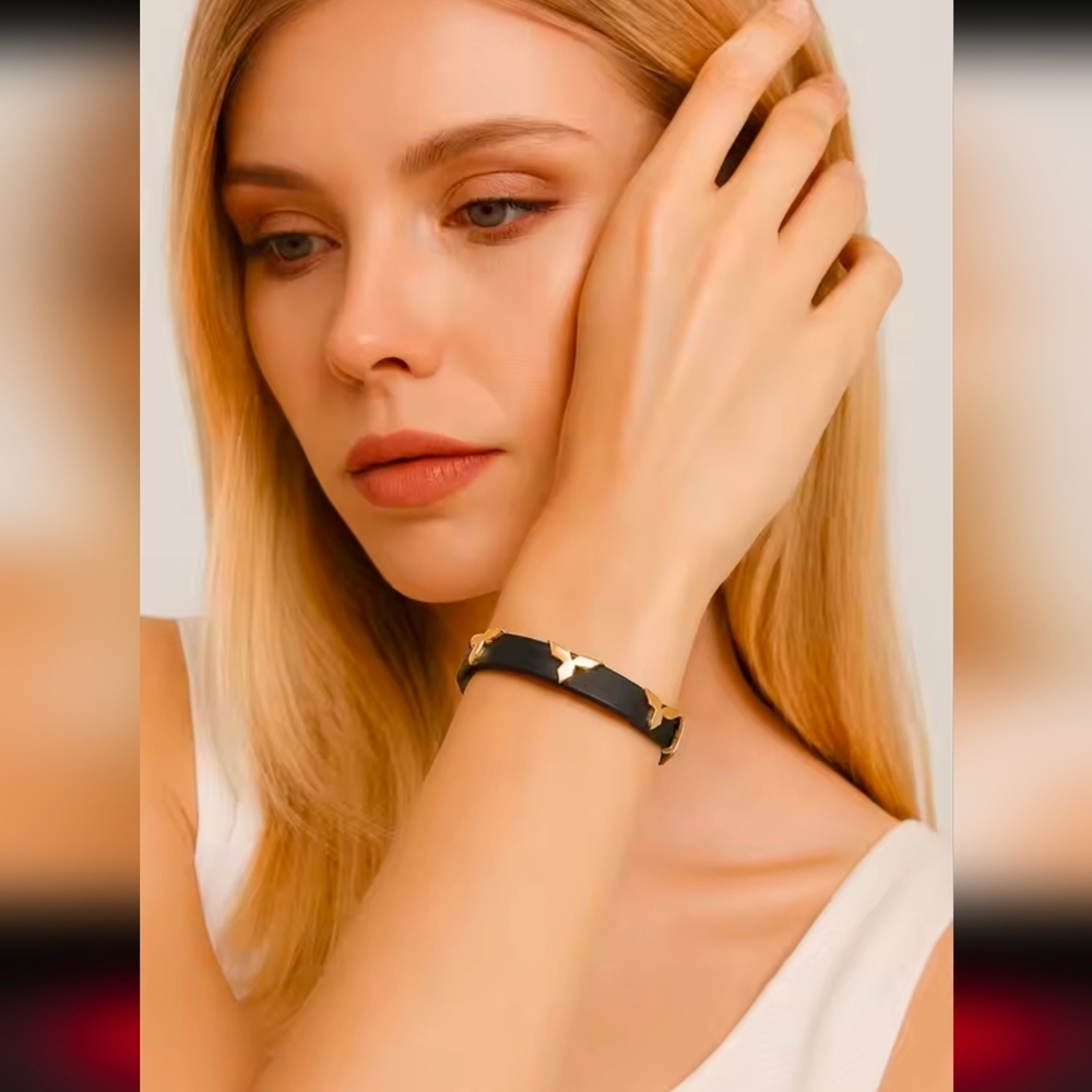 Black and Gold Butterfly Bracelet
